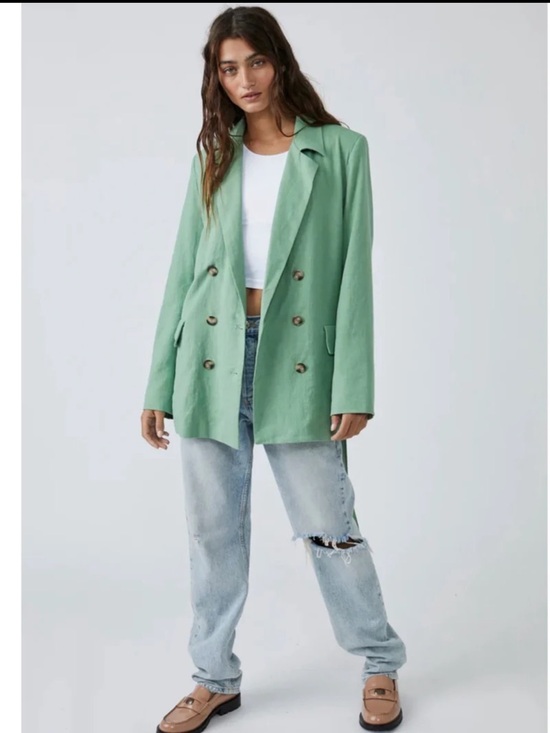 Free People Jackets & Blazers - Free People Olivia Blazer in Grassland Oversized size Small